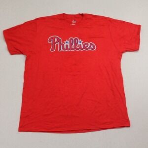 Majestic Shirt Men Red Philadelphia Phillies MLB Harper 3‎ Size XXL